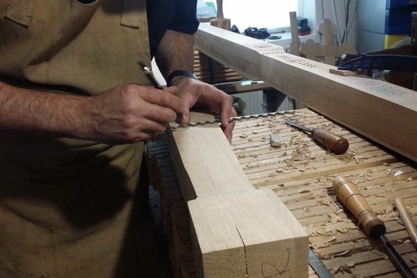 sculptură populară - stâlpi de catapeteasmă