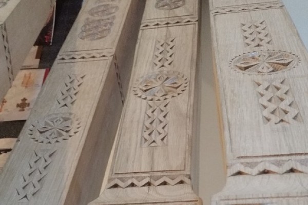 sculptură populară - stâlpi de catapeteasmă