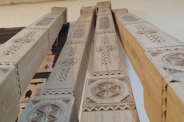 sculptură populară - stâlpi de catapeteasmă