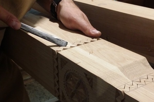 sculptură populară - stâlpi de catapeteasmă